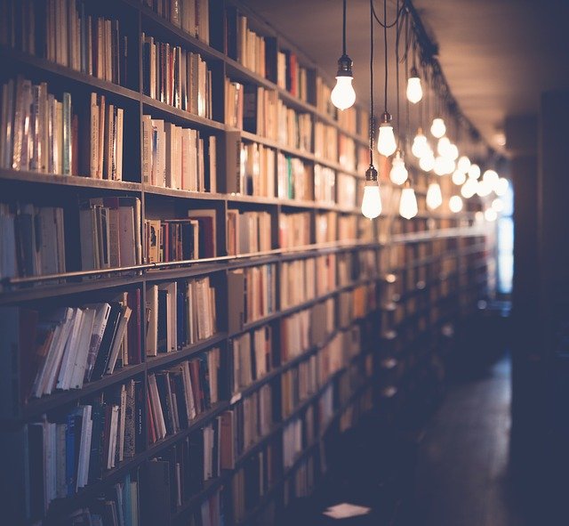 Library shelves